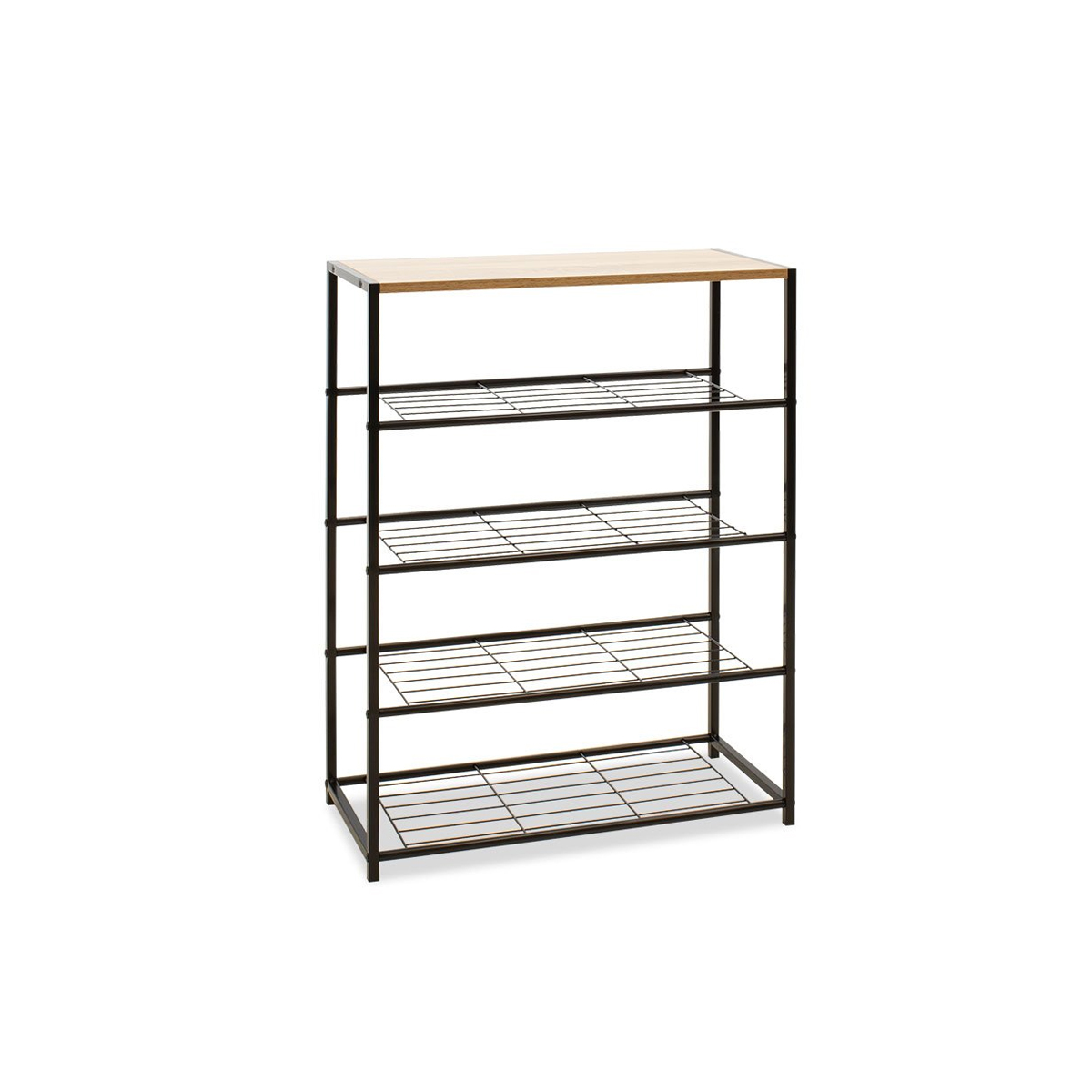 RAMON SHOE BOX 12 PAIRS METAL/WOOD 63X30X83CM