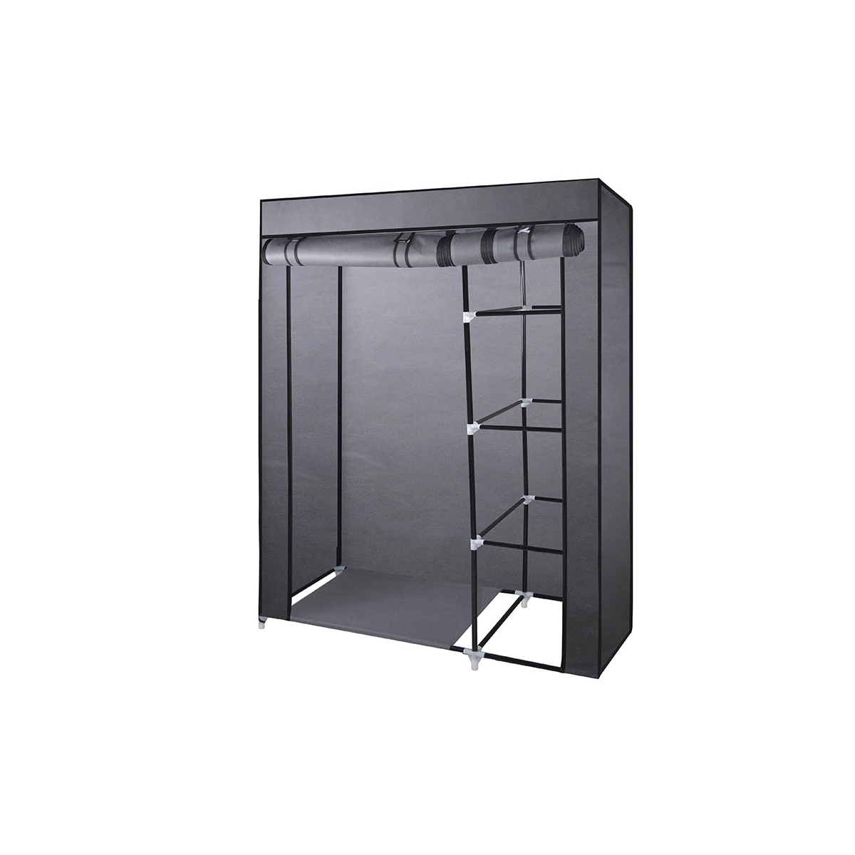 FABRIC WARDROBE WITH METAL FRAME 110Χ45Χ175CM BPC 1200