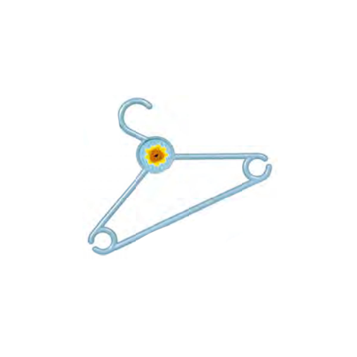 PLASTIC HANGERS FOR CHILDREN'S CLOTHES 3PCS PINK