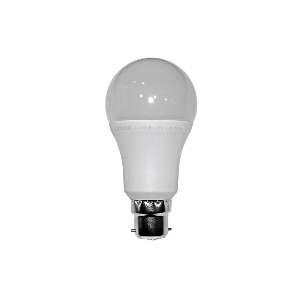 WHITE LIGHT LED LAMP B22 15W 230V