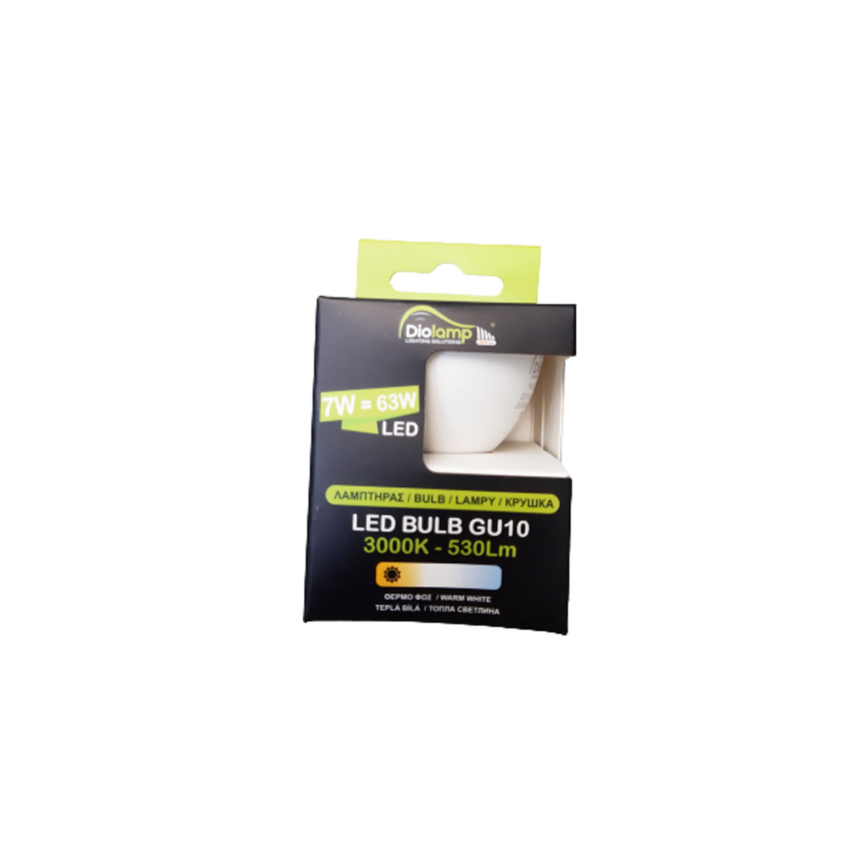 SPOT LIGHT LAMP LED GU10 7W 3000K WARM WHITE LIGHT