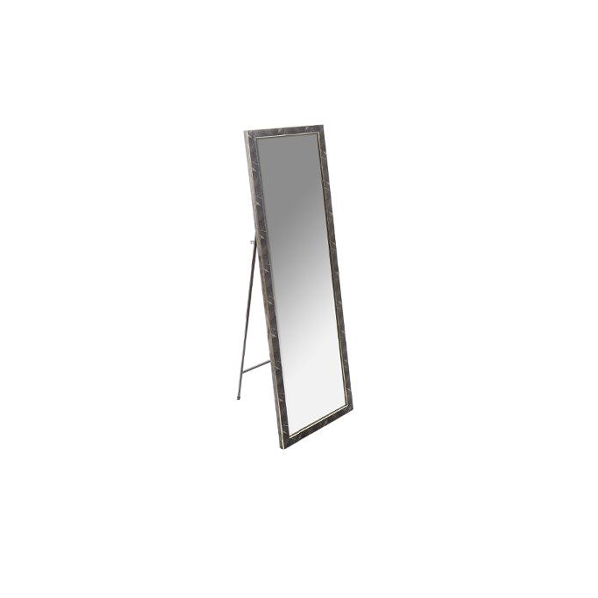 RECTANGULAR MIRROR IN STAND 35X125CM
