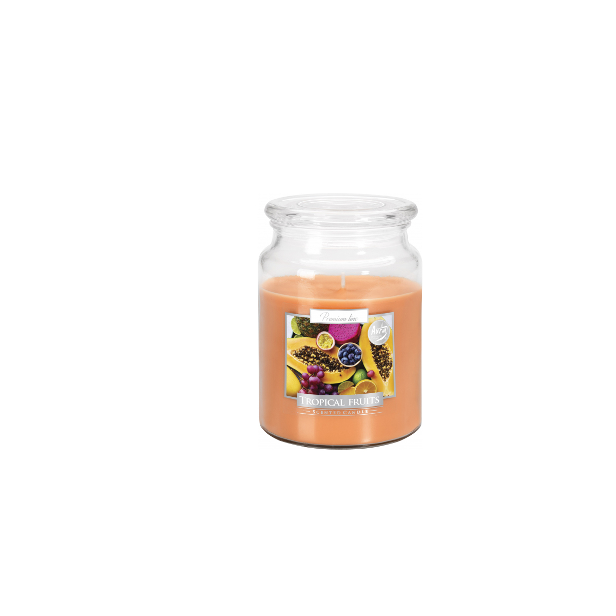 SCENTED CANDLE IN A JAR WITH A CAP 500GR 100H