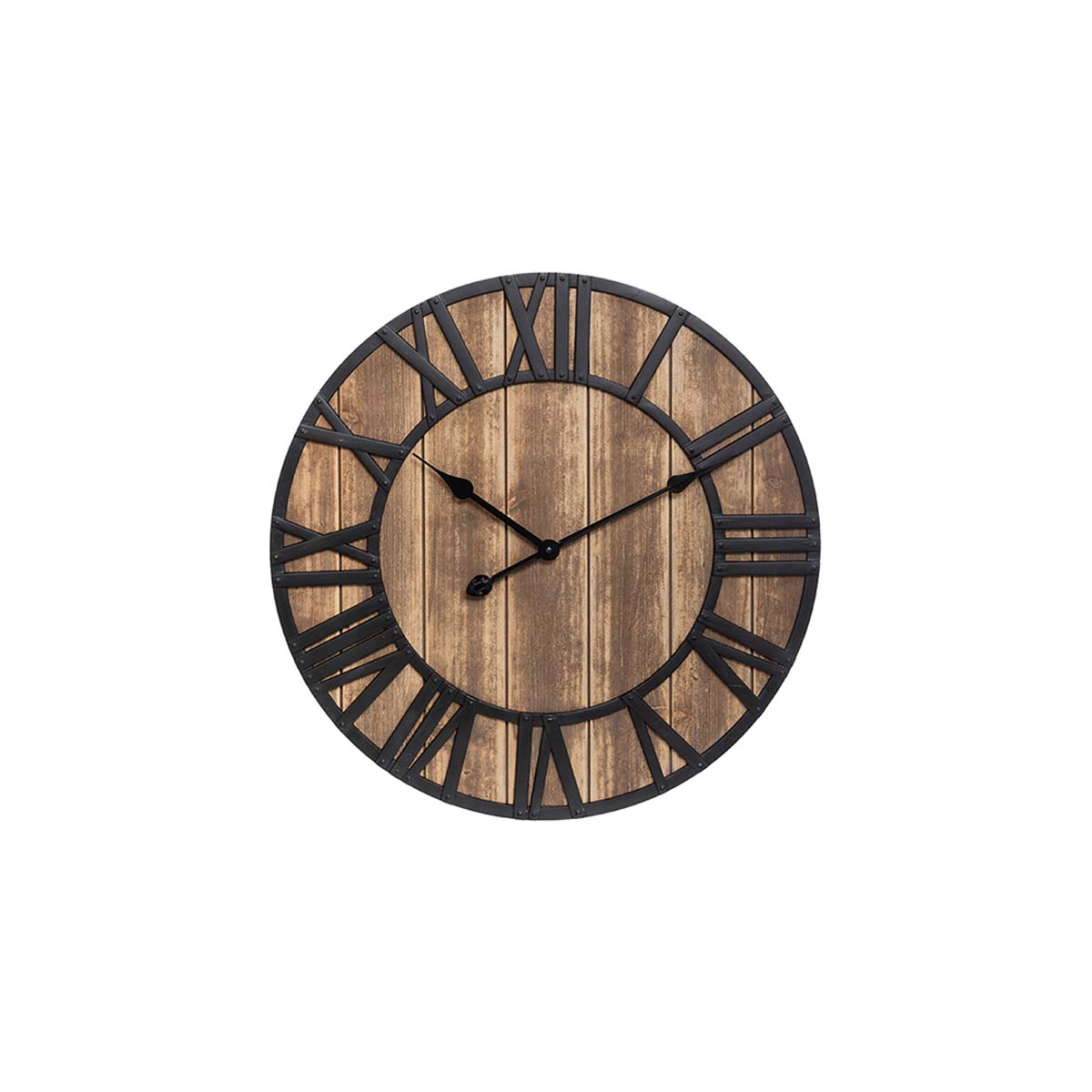 VINTAGE WOODEN WALL CLOCK 60CM