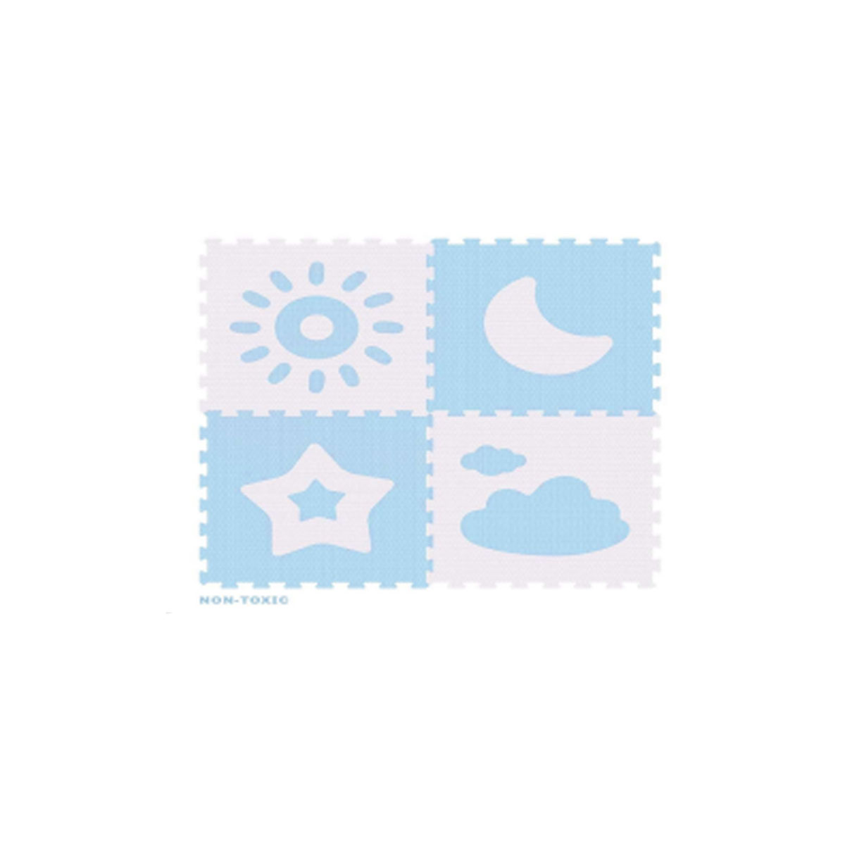 PLASTIC TILES PUZZLE WITH DESIGNS 60Χ60Χ1CM 4PCS