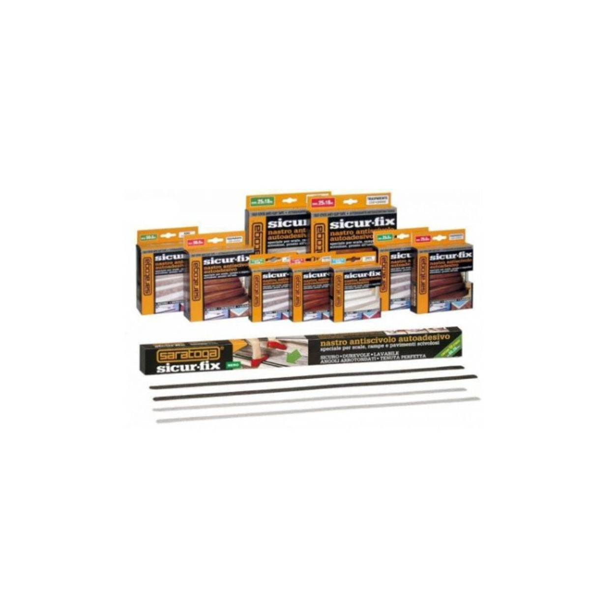 SARATOGA ADHESIVE ANTI-SLIP TAPE 25X5M BLACK