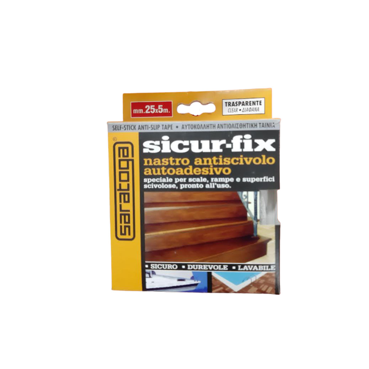 SARATOGA ADHESIVE ANTI-SLIP TAPE TRANSPARENT