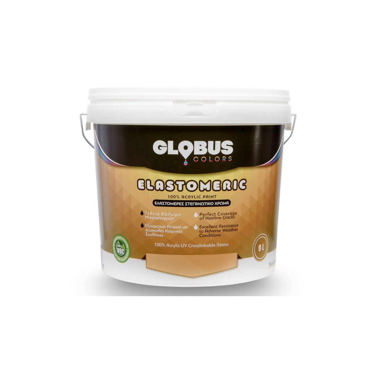 GLOBUS ACRYLIC PAINT ELASTOMERIC 100% WHITE