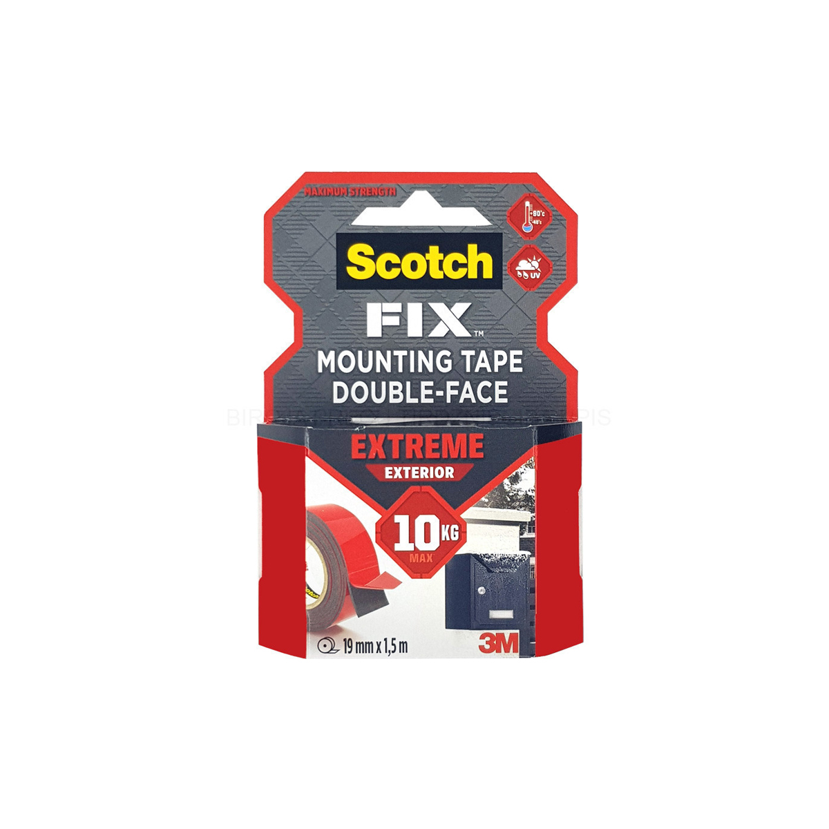 SCOTCH ΤΑΙΝΙΑ ΔΙΠΛΗΣ ΟΨΗΣ 19MMΧ1,5M ΜΕΧΡΙ 10KG