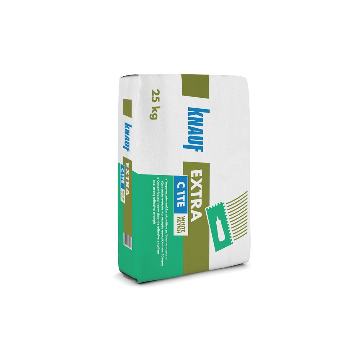KNAUF TILE ADHESIVE EXTRA C1TE WHITE 25KG