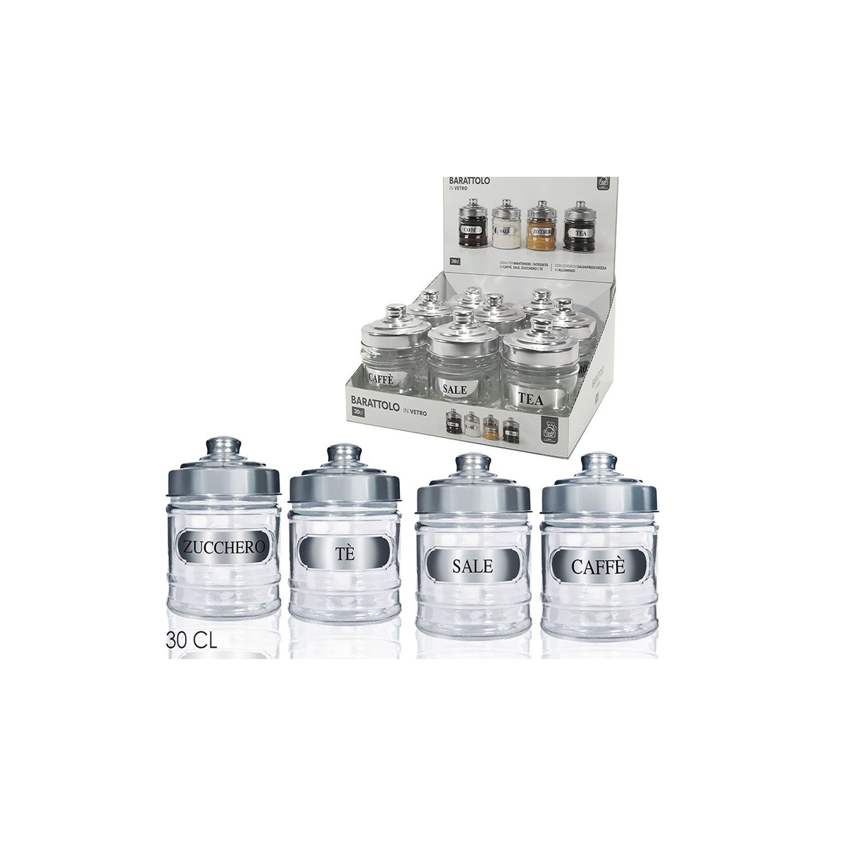 TEA / COFFEE / SUGAR CONTAINER 30CL