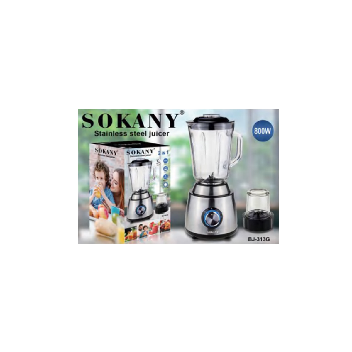 SOKANY BLENDER 2IN1 800W