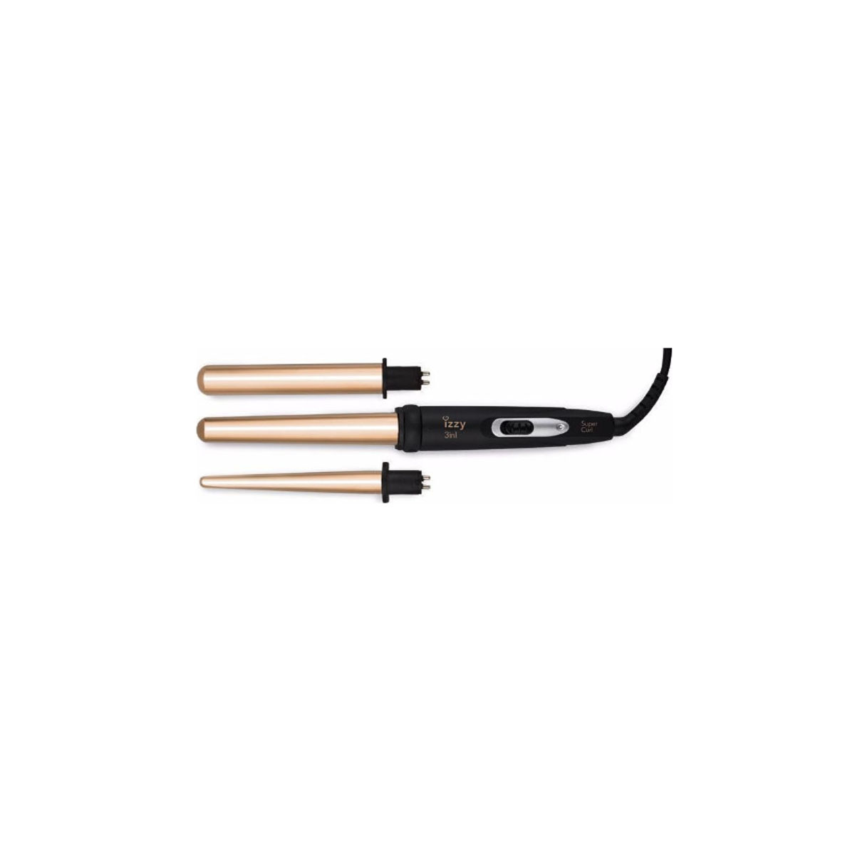 IZZY HAIR IRON FOR CURLS SUPER CURLER 3 IN 1
