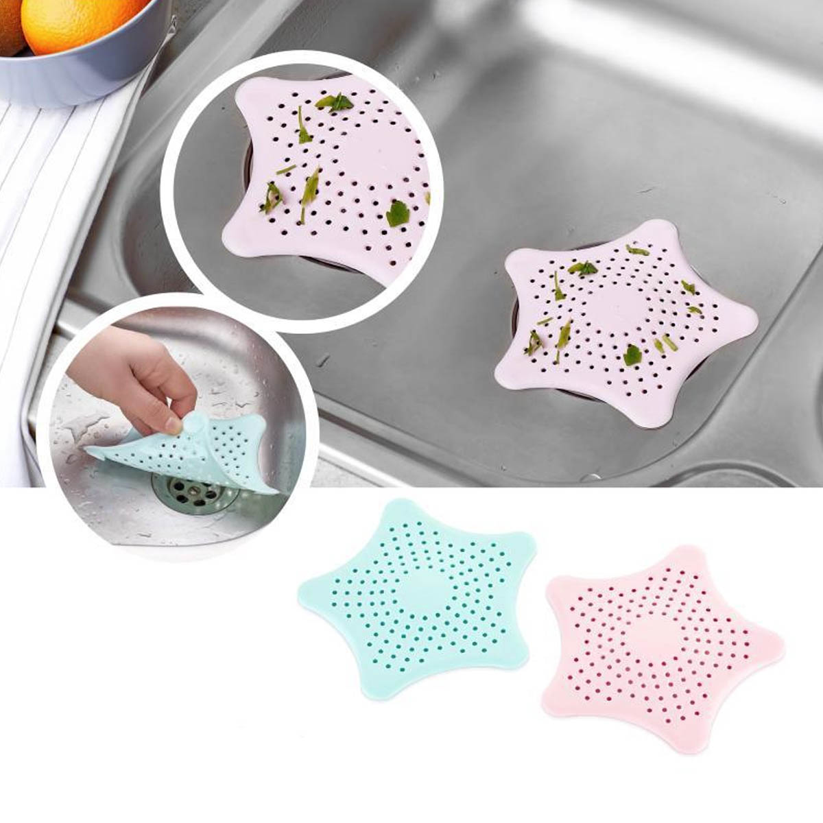 SILICONE STAR SINK FILTER COVER