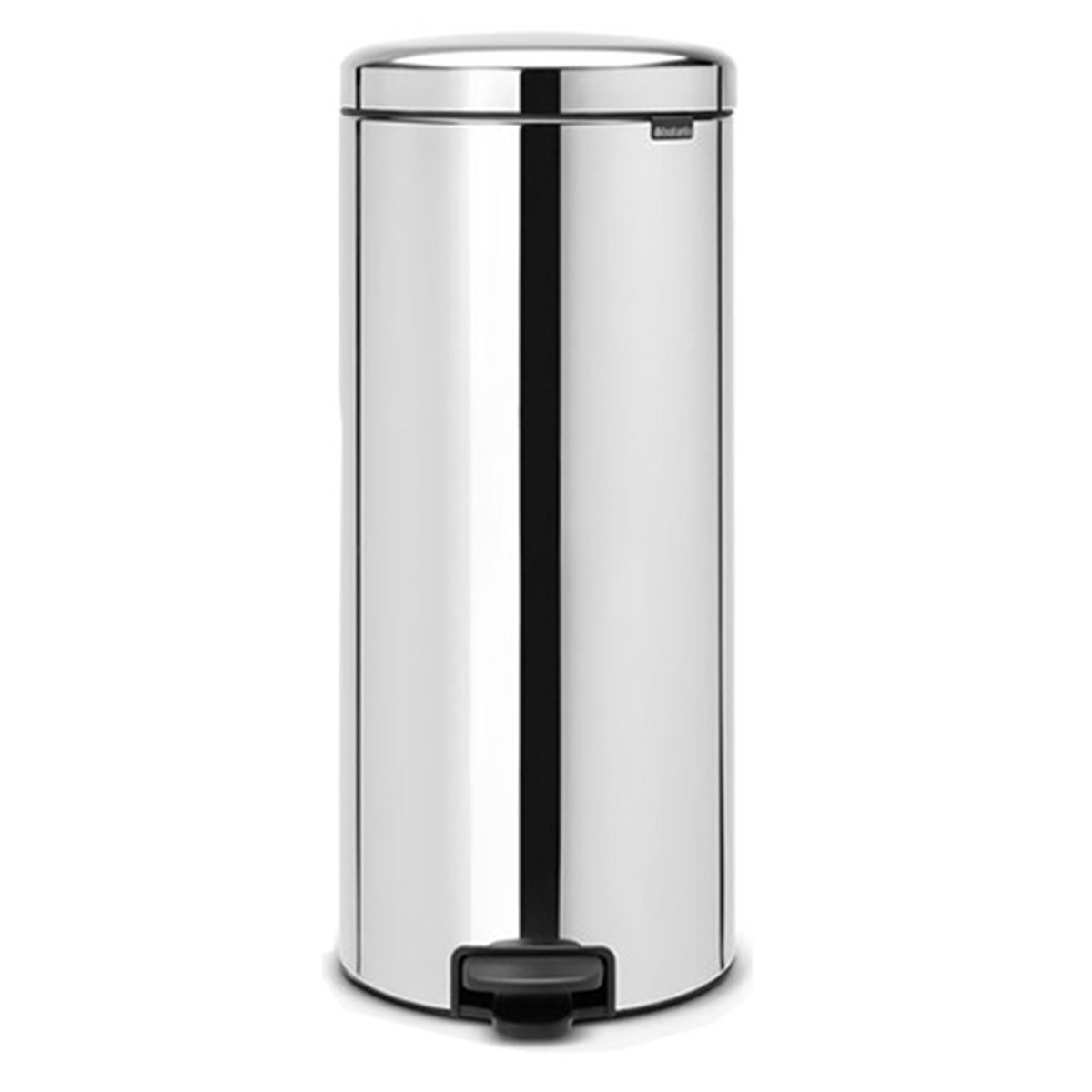 BRABANTIA PEDAL BIN 30L GLOSSY METALLIC