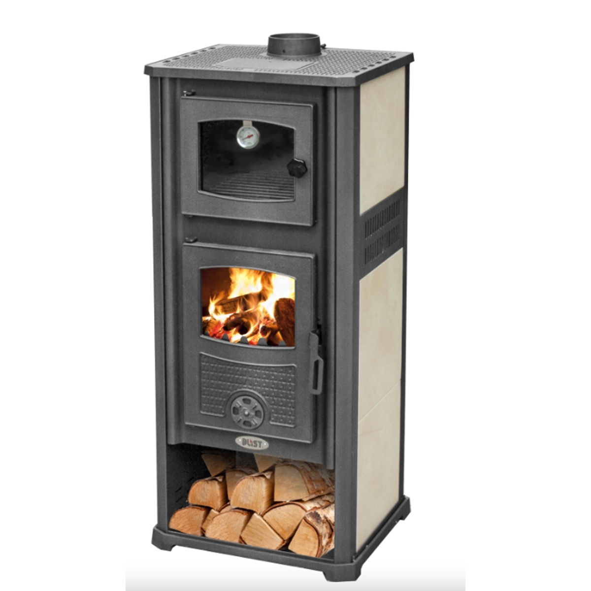 BLIST WOOD STOMB AMBASADOR 490Χ460Χ1040MM 10KW