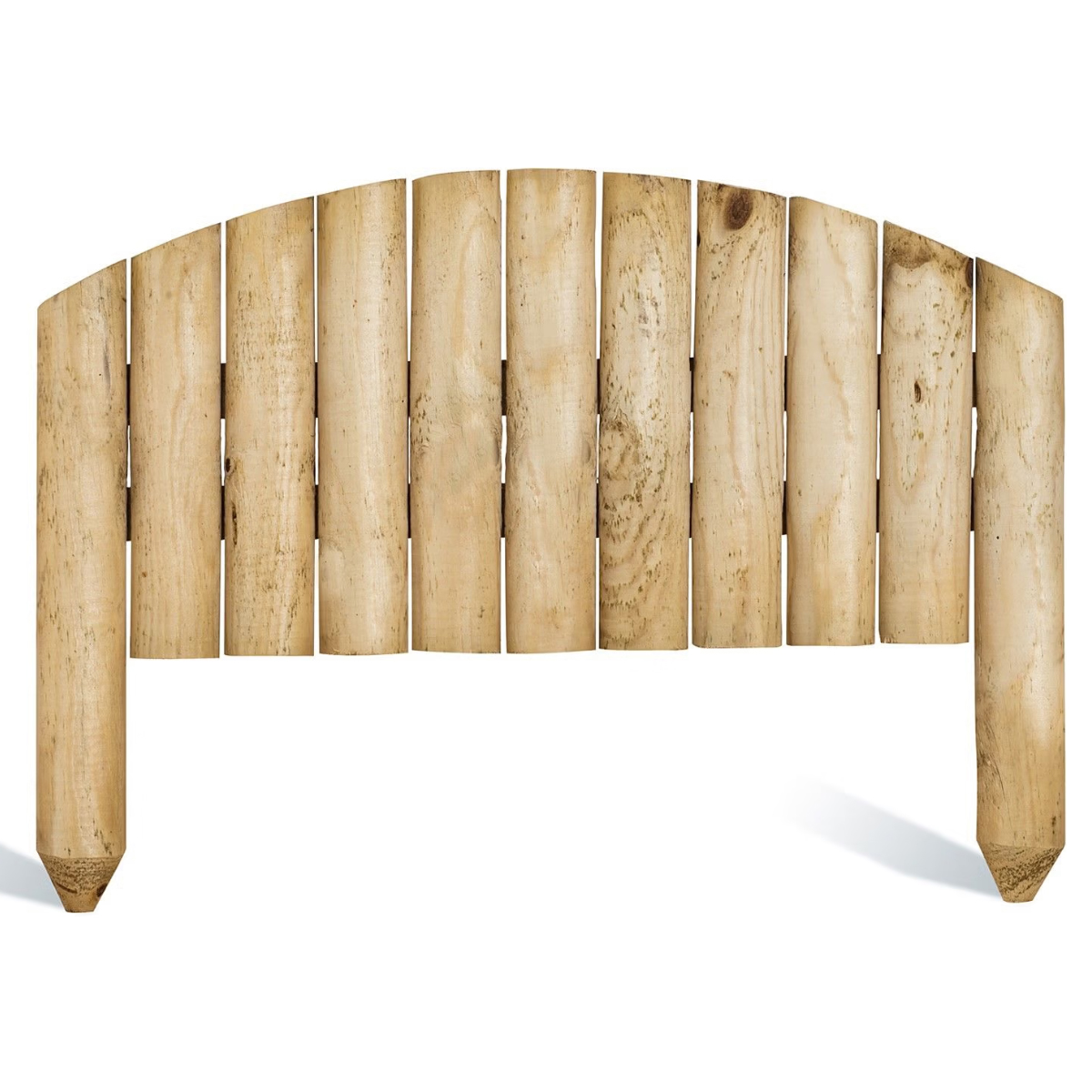 BURGER WOODEN CURVED BORDER Ø5X55Χ30/40CM PINE