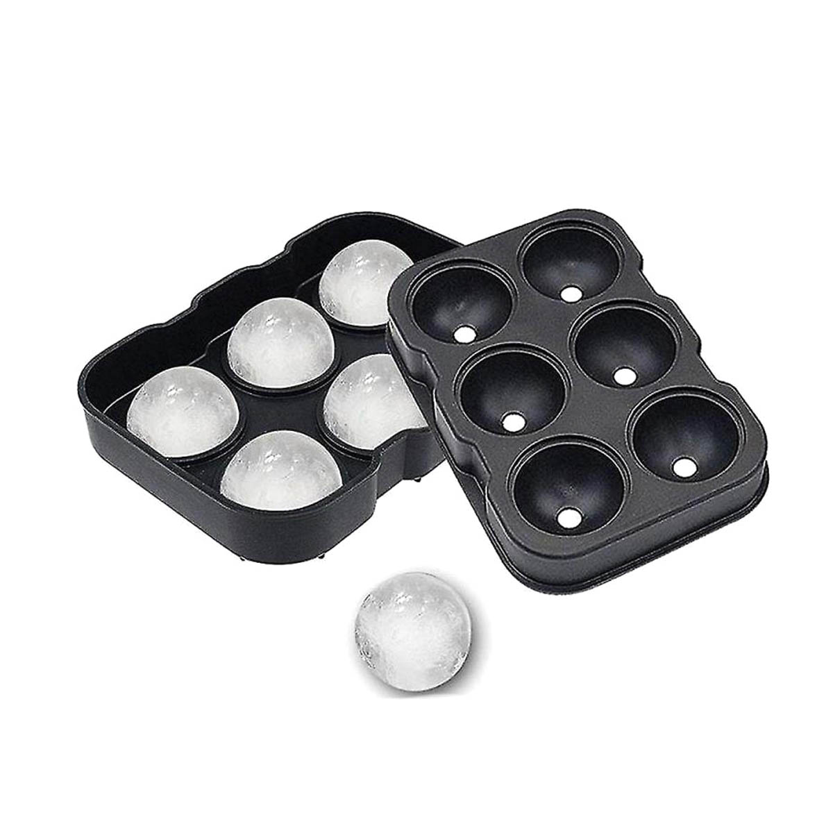 SILICONE ICE CUP 6 PLACES SPHERE 18X12.7CM