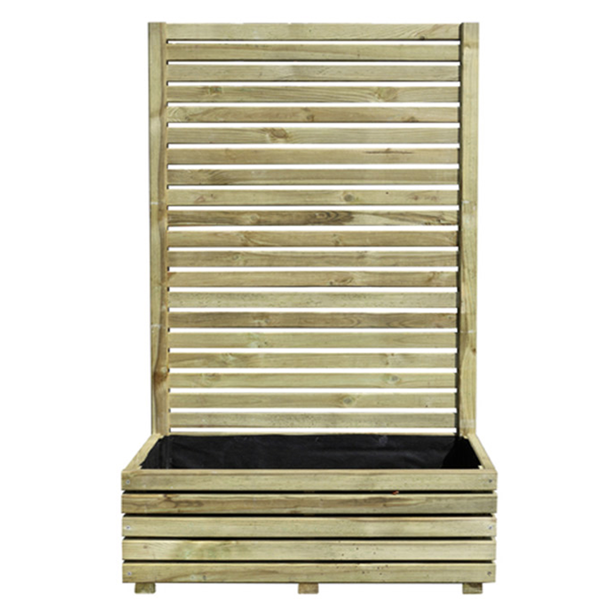 BURGER WOODEN POT WITH TREILLI 80 CL3 L80 X P40 X H135CM